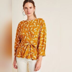 Anthropologie Amber Dolman-Sleeved Large  Blouse Top